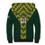 Custom South Africa 2024 Rugby Sherpa Hoodie Go Springboks Protea Pattern - Wonder Print Shop