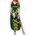 Custom South Africa 2024 Rugby Summer Maxi Dress Go Springboks Protea Pattern - Wonder Print Shop