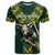 Custom South Africa 2024 Rugby T Shirt Go Springboks Protea Pattern - Wonder Print Shop