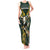 Custom South Africa 2024 Rugby Tank Maxi Dress Go Springboks Protea Pattern - Wonder Print Shop