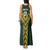 Custom South Africa 2024 Rugby Tank Maxi Dress Go Springboks Protea Pattern - Wonder Print Shop