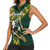 Custom South Africa 2024 Rugby Women Sleeveless Polo Shirt Go Springboks Protea Pattern - Wonder Print Shop