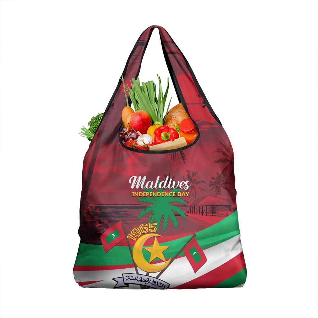 Maldives Independence Day 1965 Grocery Bag Dhivehi Raajjeyge Jumhooriyyaa