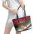 Personalized Maldives Independence Day 1965 Leather Tote Bag Dhivehi Raajjeyge Jumhooriyyaa - Wonder Print Shop