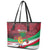 Personalized Maldives Independence Day 1965 Leather Tote Bag Dhivehi Raajjeyge Jumhooriyyaa - Wonder Print Shop