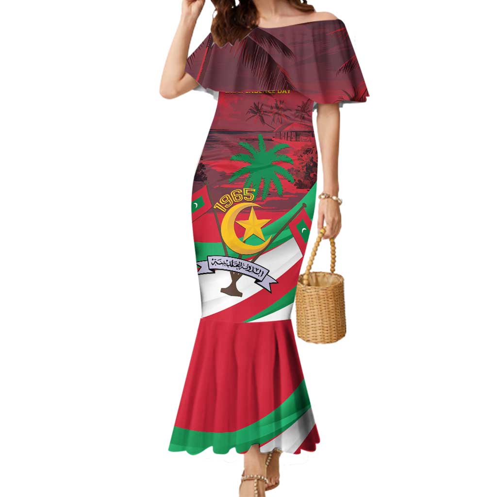 Personalized Maldives Independence Day 1965 Mermaid Dress Dhivehi Raajjeyge Jumhooriyyaa - Wonder Print Shop