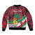 Personalized Maldives Independence Day 1965 Sleeve Zip Bomber Jacket Dhivehi Raajjeyge Jumhooriyyaa - Wonder Print Shop