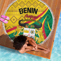 Personalized Benin Independence Day 1960 Beach Blanket Fraternite Justice Travail LT01 150cm Colo...