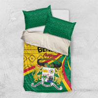Personalized Benin Independence Day 1960 Bedding Set Fraternite Justice Travail LT01 172cm x 218c...