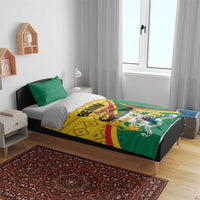 Personalized Benin Independence Day 1960 Bedding Set Fraternite Justice Travail LT01 172cm x 218c...
