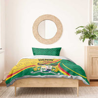 Personalized Benin Independence Day 1960 Bedding Set Fraternite Justice Travail LT01 172cm x 218c...