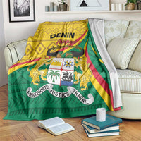 Personalized Benin Independence Day 1960 Blanket Fraternite Justice Travail LT01 110cm x 140cm 14...