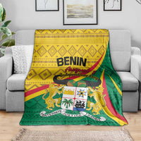 Personalized Benin Independence Day 1960 Blanket Fraternite Justice Travail LT01 110cm x 140cm 14...