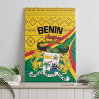Benin canvas wall art showing August Independence Day title and colorful flag-style design