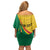 Personalized Benin Independence Day 1960 Off Shoulder Short Dress Fraternite Justice Travail - Wonder Print Shop