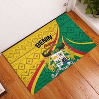 Personalized Benin Independence Day 1960 Rubber Doormat Fraternite Justice Travail LT01 40cm x 60...