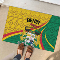 Personalized Benin Independence Day 1960 Rubber Doormat Fraternite Justice Travail LT01 40cm x 60...