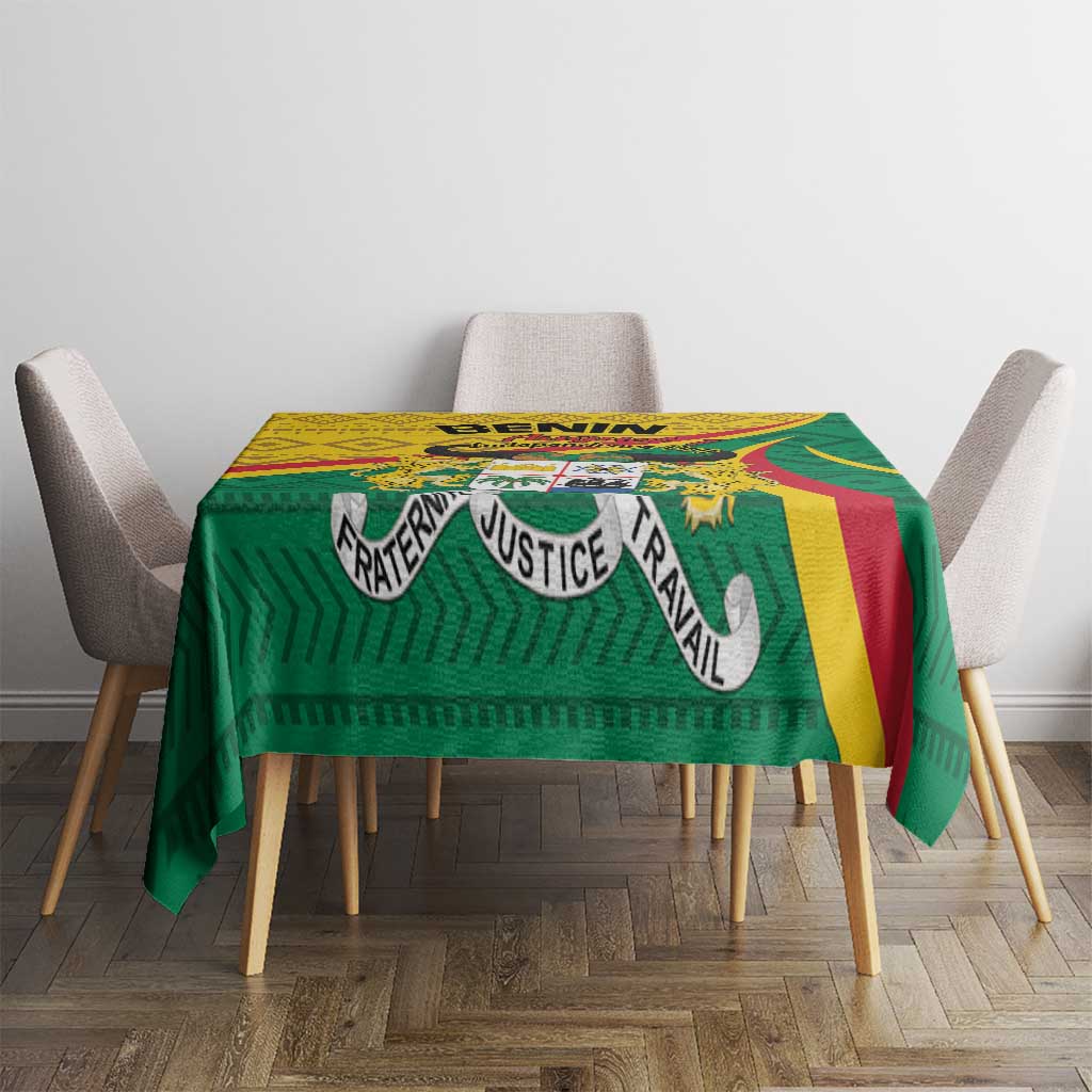 Personalized Benin Independence Day 1960 Tablecloth Fraternite Justice Travail LT01 90 x 90 cm 10...
