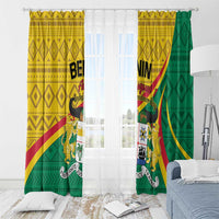 Personalized Benin Independence Day 1960 Window Curtain Fraternite Justice Travail LT01 With Hook...