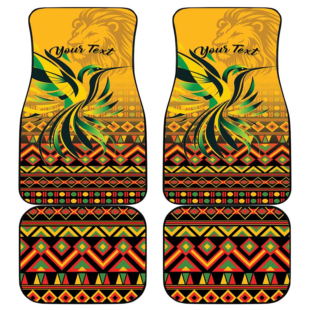 Jamaica Independence Day 1962 Car Mats Jumieka Streamertail Reggae Pattern