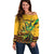 Personalized Jamaica Independence Day 1962 Off Shoulder Sweater Jumieka Streamertail Reggae Pattern - Wonder Print Shop