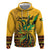 Personalized Jamaica Independence Day 1962 Zip Hoodie Jumieka Streamertail Reggae Pattern - Wonder Print Shop