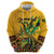 Personalized Jamaica Independence Day 1962 Zip Hoodie Jumieka Streamertail Reggae Pattern - Wonder Print Shop