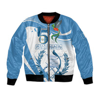 Personalized Guatemala 15 Septiembre 1821 Bomber Jacket Happy Independence Day