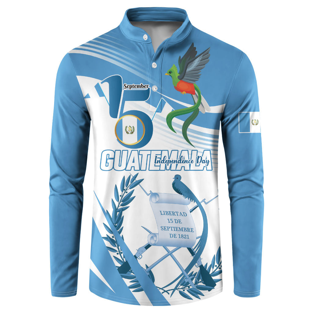 Personalized Guatemala 15 Septiembre 1821 Button Sweatshirt Happy Independence Day