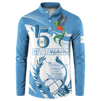 Personalized Guatemala 15 Septiembre 1821 Button Sweatshirt Happy Independence Day
