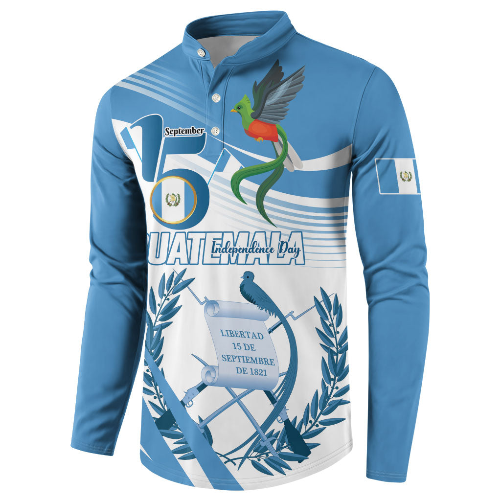 Personalized Guatemala 15 Septiembre 1821 Button Sweatshirt Happy Independence Day