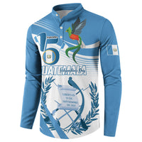 Personalized Guatemala 15 Septiembre 1821 Button Sweatshirt Happy Independence Day