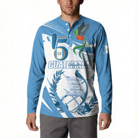 Personalized Guatemala 15 Septiembre 1821 Button Sweatshirt Happy Independence Day
