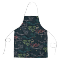 Guatemala Quetzal Bird Pattern Apron Embroidery Effect