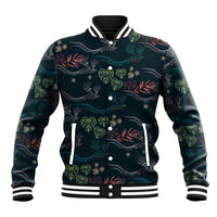 Guatemala Quetzal Bird Pattern Baseball Jacket Embroidery Effect