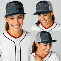 Guatemala Quetzal Bird Pattern Baseball Net Cap Embroidery Effect