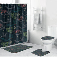Guatemala Quetzal Bird Pattern Bathroom Set Embroidery Effect