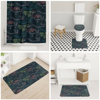 Guatemala Quetzal Bird Pattern Bathroom Set Embroidery Effect