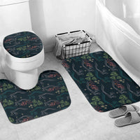 Guatemala Quetzal Bird Pattern Bathroom Set Embroidery Effect