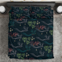 Guatemala Quetzal Bird Pattern Bedding Set Embroidery Effect