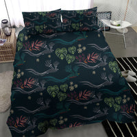 Guatemala Quetzal Bird Pattern Bedding Set Embroidery Effect