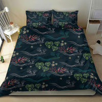 Guatemala Quetzal Bird Pattern Bedding Set Embroidery Effect
