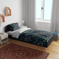 Guatemala Quetzal Bird Pattern Bedding Set Embroidery Effect