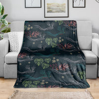 Guatemala Quetzal Bird Pattern Blanket Embroidery Effect
