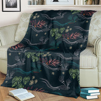 Guatemala Quetzal Bird Pattern Blanket Embroidery Effect
