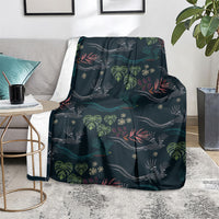 Guatemala Quetzal Bird Pattern Blanket Embroidery Effect