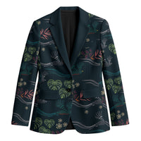 Guatemala Quetzal Bird Pattern Blazer Embroidery Effect
