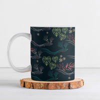 Guatemala Quetzal Bird Pattern Ceramic Mug Embroidery Effect