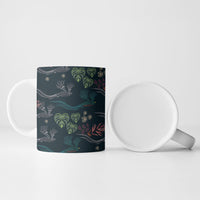 Guatemala Quetzal Bird Pattern Ceramic Mug Embroidery Effect