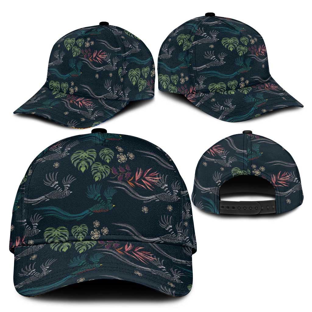 Guatemala Quetzal Bird Pattern Classic Cap Embroidery Effect